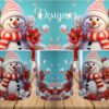 Christmas Snowman Printed Mug - Design Number 14