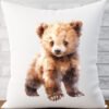 Watercolour Baby Bear Cushion Cover