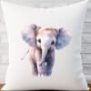 Watercolour Baby Elephant Cushion Cover