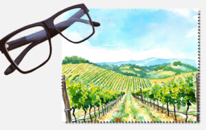A vineyard amongst the hills design 6 lens cleaning cloth