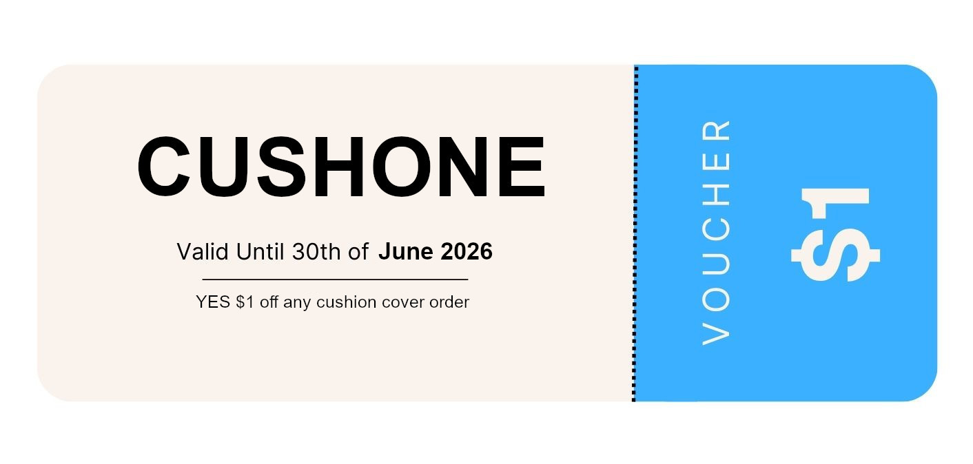 vourcher for $1 off cushion cover orders